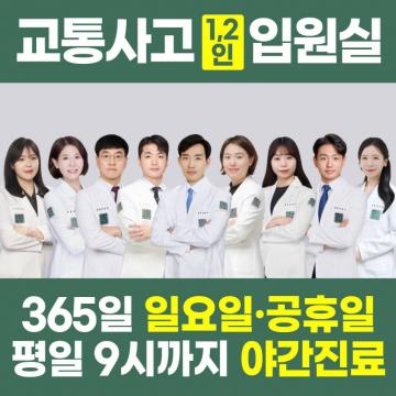 365일 일요일·공휴일 평일 9시까지 야간진료